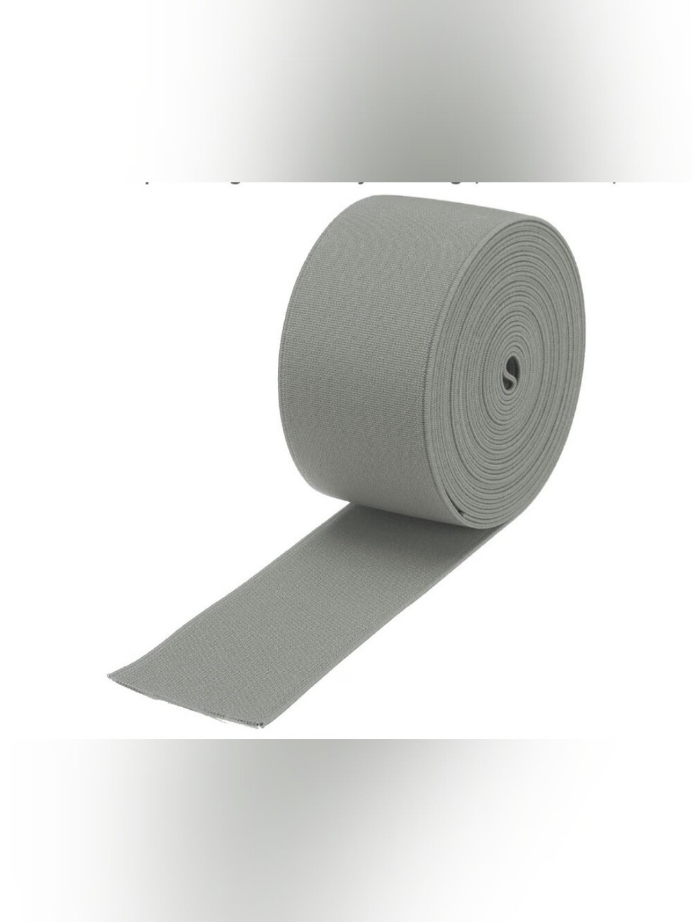 2" Wide By 5 Yards Long Stretch Elastic Waistband For Sewing - Grey